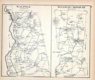 Walpole, Salivan and Roxbury, New Hampshire State Atlas 1892 Uncolored